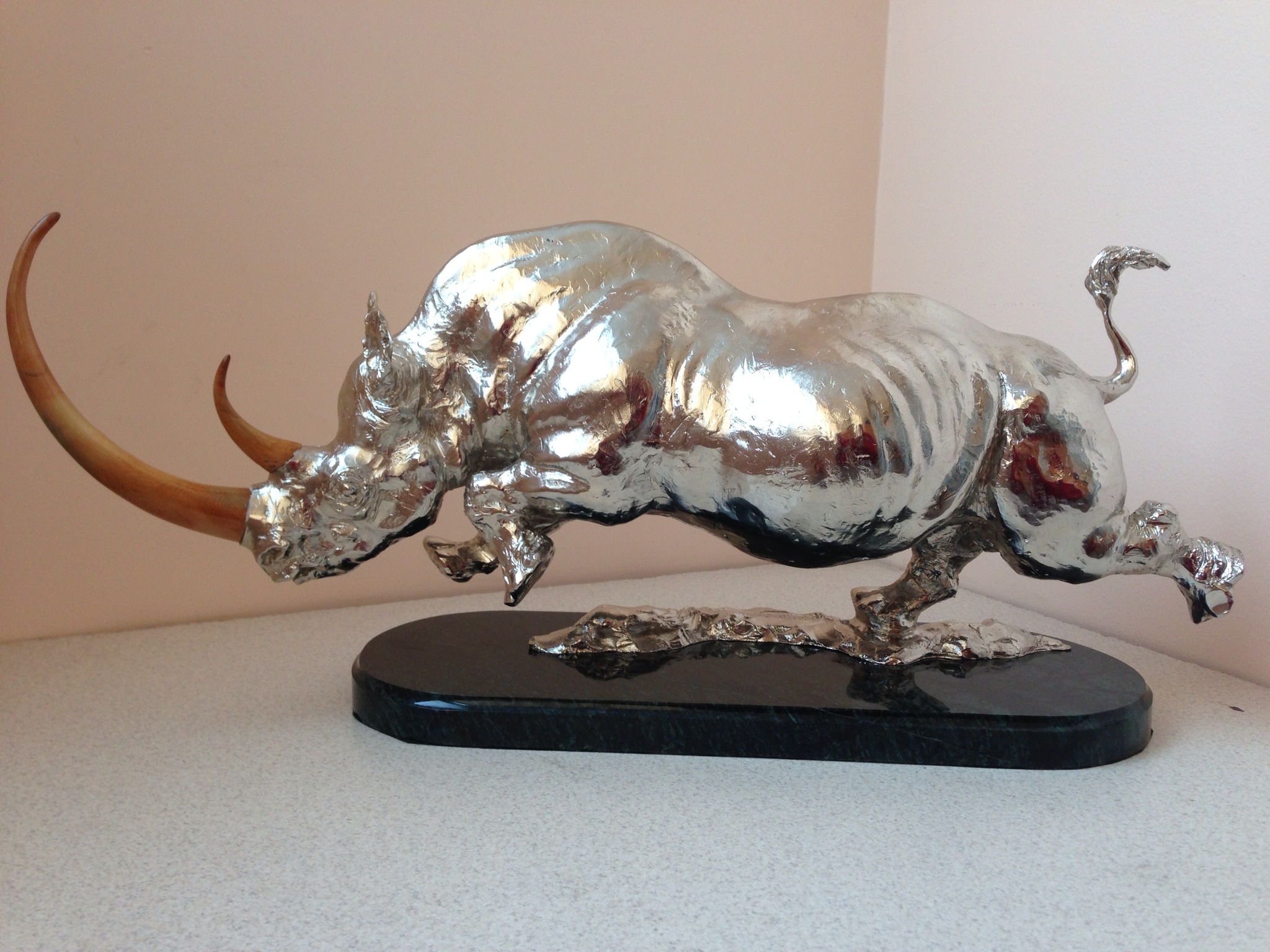 Rinoceros in silver